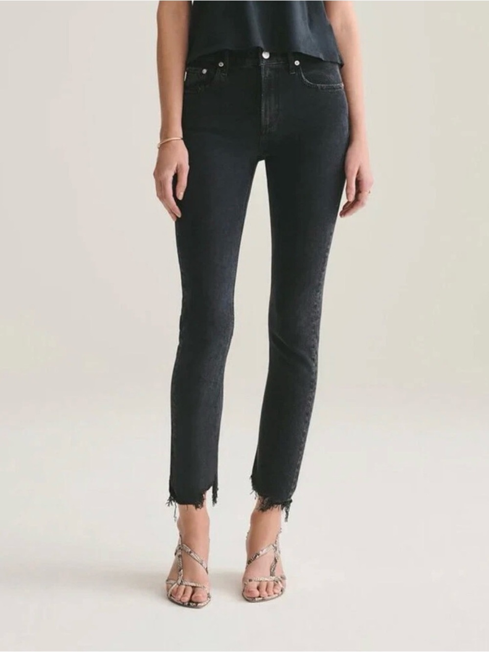 ZARA Black High-Rise Skinny Jeans
